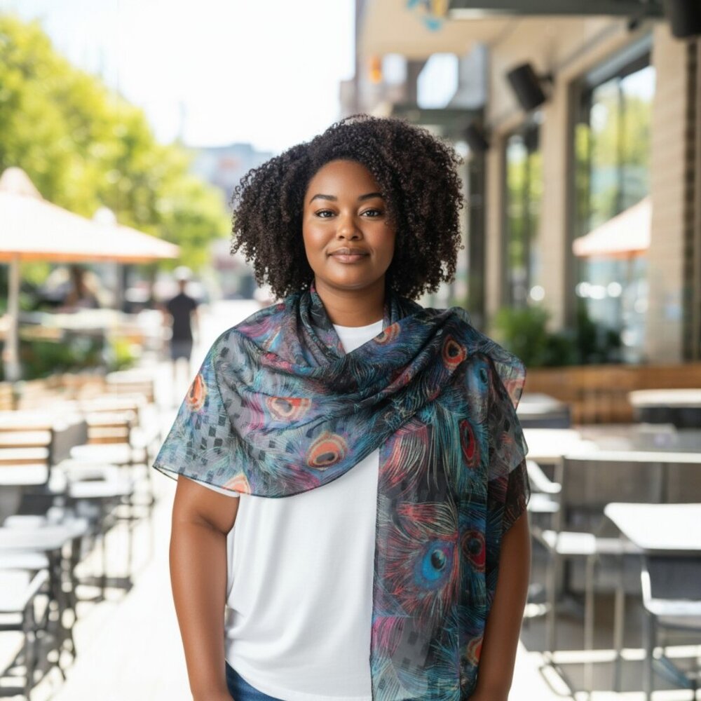 Collectioneighteen Peacock scarf